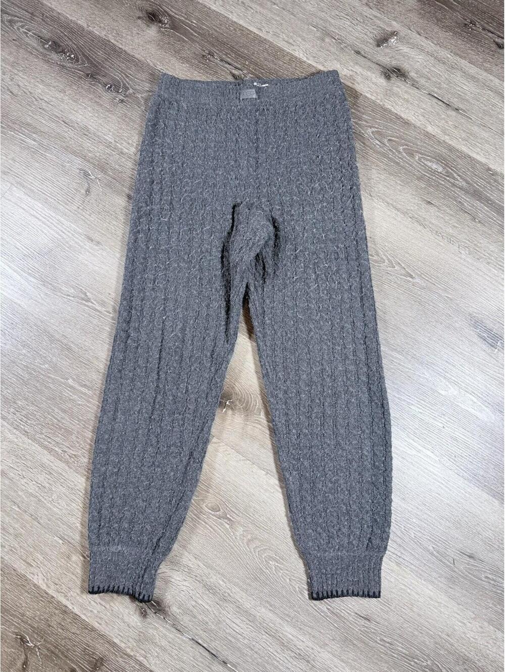 UGG Women's Charcoal Grey Knit Lounge Joggers Pant S